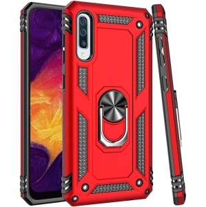 Galaxy A50 Case/Samsung A50 Phone Case, [Military Grade] Magnetic Car Ring Holder Mount Kickstand Defender