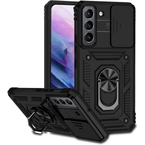 Samsung Galaxy S22 Case, Galaxy S22 Case with Camera Cover & Kickstand