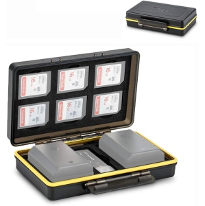 Camera Battery Case Organizer Holder Fits for Canon LP-E6 LP-E8 LP-E12 LP-E17 NB-13L Nikon EN-EL15 EN-EL14 Fujifilm