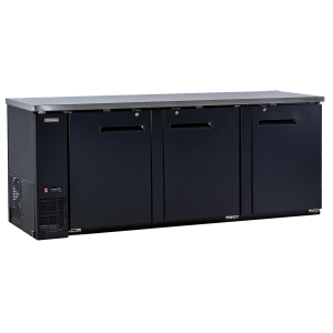 NEW AIR RÉFRIGÉRATION NBB-90-SB Triple Solid Door 90″ Back Bar Refrigerator Cooler - 916 L / 32 Cu. Ft. - Ideal for Bars, Restaurants, Hotels & Cafés