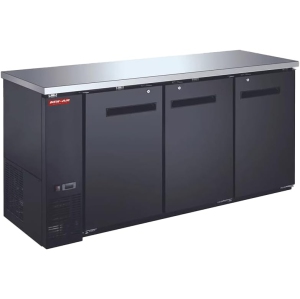 NEW AIR RÉFRIGÉRATION NBB-72-SB-N Triple Solid Door 23″ Narrow Back Bar Refrigerator Cooler - 555 L / 19.6 Cu. Ft. - Ideal for Bars, Restaurants, Hotels & Cafés