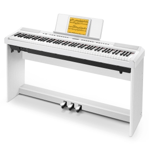 Donner DEP-20 Piano Numérique Portable à 88 Touches Pondérées avec Support de Mobilier & 3 Pédales