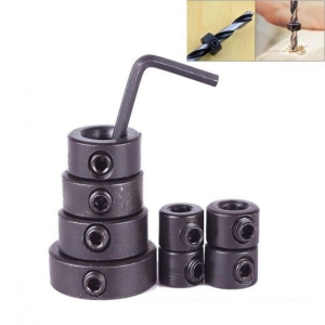 Drill Stop Bit Collar 9PCS ,The collars are made of high-quality carbon steel