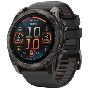 Garmin fēnix 8 Sapphire 51mm AMOLED Bluetooth Multisport GPS Smartwatch - Black/Carbon Grey