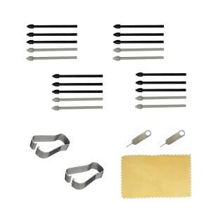 (Pack de 20 pcs) Pointes de Stylet de Remplacement S Pen pour Samsung Galaxy Tab S6, Tab S6 Lite (Noir/Gris)
