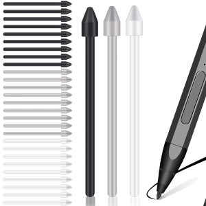 30 Pcs Stylus Tips Replacement Tips Only Replacement Nibs Refill Compatible with Remarkable 1/Remarkable 2/Samsung Tablet Pen Marker,Black,Gray,White