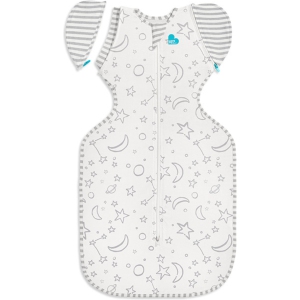 Love To Dream Swaddle UP Transition Bag Bamboo 1.0 TOG - Cream Moon & Stars (Medium, 13-18.5 lbs)