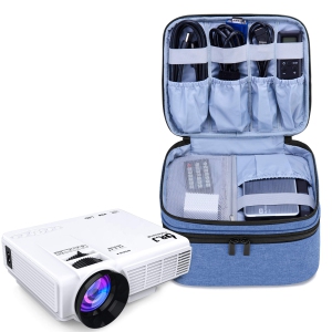 Carrying Bag for Mini Projector, Portable Case for Projector and Accessories, Storage Bag Compatible with Abox T22 (Bag Only), Blue
