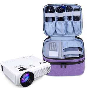 Carrying Bag for Mini Projector, Portable Case for Projector and Accessories, Storage bag Compatible with Abox T22 (Bag Only), Purple
