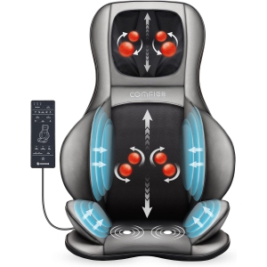 Shiatsu Neck and Back Massager with Heat, Massage Chair Pad with Air Compression, Full Body Seat Cushion Massager for Home Use