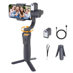 Open-Box | TUTT S5B Pro + AI Face Tracking Module 3 Axis Phone Gimbal Stabilizer 360° rotation handheld selfies for Smartphone Anti Shake Inception Mode + Power Bank