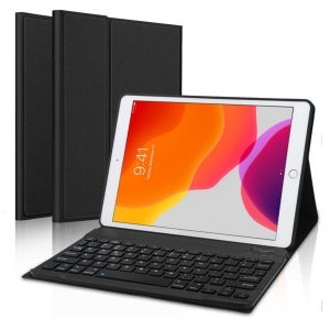 iPad Pro 13 Inch Keyboard Case 2024 (M4/7th Gen), 2024 iPad M4 13 Case Smart Folio 13" iPad Pro 2024 Case, Slim Stand Hard Shell Back 2024 13-inch iPad Pro Case -Black