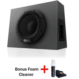Pioneer TS-WX1010A 10" 300W Sealed Enclosure Active Subwoofer with built-in Amplifier (Bonus Gadget Cleaner Included)