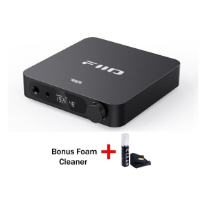 FiiO K11 R2R DAC and Headphone Amplifier for Home Audio or PC with Bonus Gadget Cleaner Included (Black)