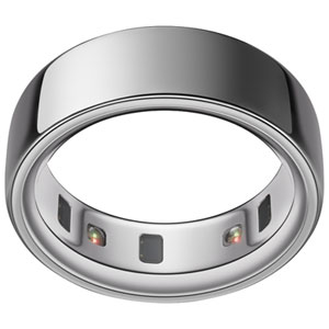 Oura Ring 4 Smart Ring with Health, Sleep & Fitness - 8-Day Battery - Silver - Size 8