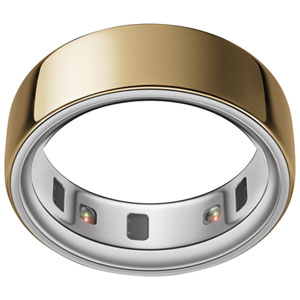Oura Ring 4 Smart Ring with Health, Sleep & Fitness Tracking - Up to 8 Days Battery - Gold - Size 10