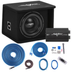 Skar Audio BNDLE-SDR-1X10D2 Single 10" 1,200 Watt SDR Series Complete Subwoofer Package with Vented Enclosure and Amplifier