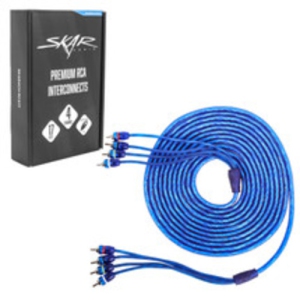Skar Audio 17ft 4-Channel Twisted Pair RCA Interconnect Cable