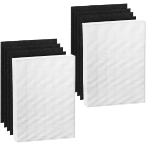 Filters Compatible with 115115 Size 21 Filter A for Winix PlasmaWave Air Purifier 5300 6300 5300-2 6300-2 P300 | 2 HEPA Premium Quality Replacement Filters Plus 8 Activated Carbon