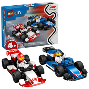LEGO City : Voitures de course F1 Williams Racing & Haas F1 - 92 pièces (60464)