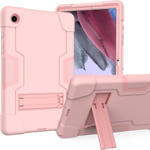 Case for Samsung Galaxy Tab A8 10.5 2022 SM-X200 X205 Kickstand Heavy Duty Cover for Kids 3 in 1 Rugged Shockproof Protective Tablet Case for Samsung Galaxy Tab A8 10.5 - Pink
