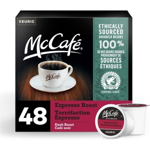 McCafe Espresso Roast K-Cup Coffee Pods, 48 Count, For Keurig Coffee Makers