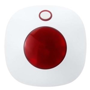 OSI Wireless Alarm Strobe Siren (Gen 2) - Accessory for OSI Smart Alarm System (Gen 2) , Plugs into Electrical Outlet, Loud Siren, strobing light