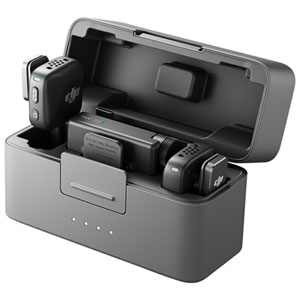DJI Mic Mini Microphone Sans Fil (2 TX + 1 RX + Étui de Charge) - Noir