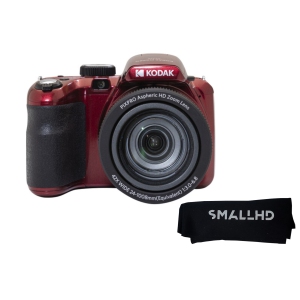KODAK PIXPRO AZ425-BK 20MP Digital Camera (RED) 42X Optical Zoom 24mm Wide Angle Lens 1080P Full HD Video 3" LCD Vlogging Camera Plus a Bonus Microfiber Cleaning Cloth
