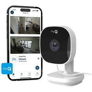 Chamberlain myQ Caméra de Sécurité Intérieure Filaires Intelligente - Blanc