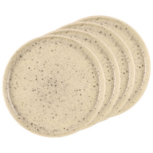 Mesa Ceramics Uno 4-Piece Stoneware Plate - Speckle Nature