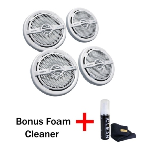 Sony XS-MP1611 6.5" Dual Cone Marine Speakers (2 Pairs, White) Bonus Gadget Cleaner Included