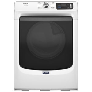 Maytag 7.4 Cu. Ft. Stackable Gas Dryer with Moisture Sensing, Steam & Wi-Fi (MGD7020RW) - White