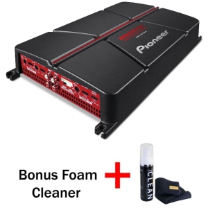 Pioneer GM-A6704 Class AB 4-Channel Bridgeable Amp (1,000 Watts max) Bonus Gadget Cleaner Included.