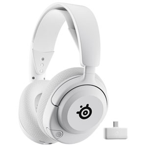 SteelSeries Arctis Nova 5 Wireless Gaming Headset for PC / PS4 / PS5 / Nintendo Switch - White