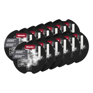 Miele PowerDisk All in 1 Dishwasher Detergent for Dishwashers with AutoDos (12 Pack)