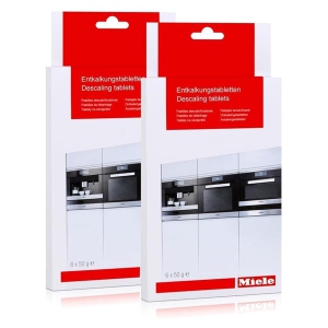 Miele 10178330 Descaling Tablets, Coffee Machine & Oven Cleaning, 6 Tabs (Pack of 2)
