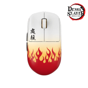Pulsar X2H Demon Slayer Wireless Gaming Mouse - Ultra-Lightweight 55g, PAW3395 26K DPI Sensor, Optical Switches, Symmetrical Design High Hump, Lag-Free 2.4GHz Connectivity, Kyojuro