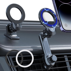 Compatible with MagSafe Car Mount,Magnetic Phone Holder for Car,Magnetic Car Vent Phone Mount [Non-Blocking&360 Rotation] for iPhone 15 14 13 12 Pro Max Mini