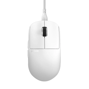Pulsar X2H Wired Gaming Mouse - Ultra-Lightweight 51 g, Symmetrical Shape High Hump, PAW3395 Sensor, 1000 Hz Polling Rate, Superflex Paracord Cable, White