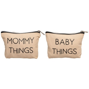 Pearhead Mommy and Baby Travel Pouches Set