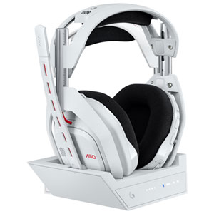 Logitech A50 LIGHTSPEED Wireless Gaming Headset with Base Station for Xbox Series X|S / Xbox One / PC / PS4 / PS5 / Nintendo Switch - White