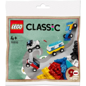 LEGO Classic 30510 90 Years of Cars 71 Piece Iconic Cars Mini Build Toy Set