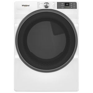 Whirlpool 7.4 Cu. Ft. Stackable Gas Dryer with AI Sensor Dry, Steam, Energy Star & Wi-Fi (WGD5720RW) - White