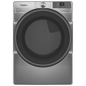 Whirlpool 7.4 Cu. Ft. Stackable Gas Dryer with AI Sensor Dry, Steam, Energy Star & Wi-Fi (WGD5720RR) - Radiant Silver