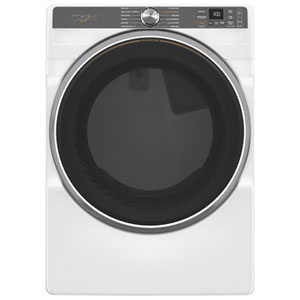 Whirlpool 7.4 Cu. Ft. Stackable Electric Dryer with AI Sensor Dry, Steam, Energy Star & Wi-Fi (YWED6720RW) - White