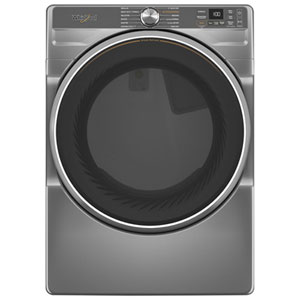 Whirlpool 7.4 Cu. Ft. Stackable Electric Dryer with AI Sensor Dry, Steam, Energy Star & Wi-Fi (YWED6720RR) - Radiant Silver