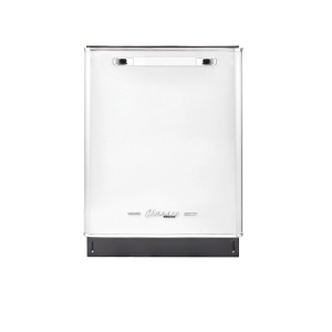 Unique Appliances Classic Retro 24" 45dB Top-Control Stainless Steel Tub Dishwasher ENERGY STAR - Marshmallow White