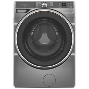 Whirlpool 5.8 Cu. Ft. (IEC) Front Load Washer with Steam and Wi-Fi - Energy Star (WFW6720RR) - Silver