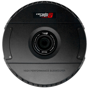 Cerwin Vega VPSTX12 150W RMS Shallow Spare Tire Powered Active Subwoofer